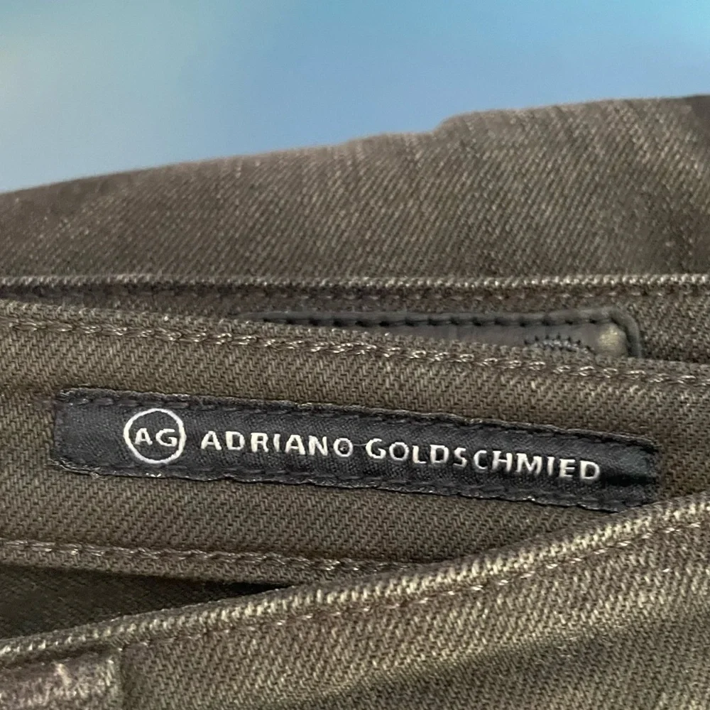 AG Adriano Goldschmied Premiere Skinny Straight Distressed Jeans Black Size 25‎